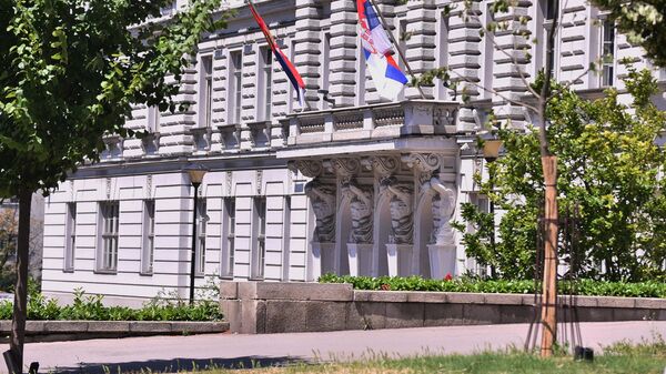 Ulaz u zgradu Ministarstva finansija iz ulice Kneza Miloša - Sputnik Srbija