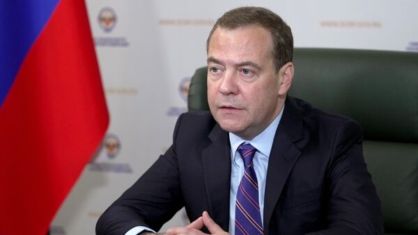 Заменик председавајућег Савета безбедности Русије Дмитриј Медведев  - Sputnik Србија
