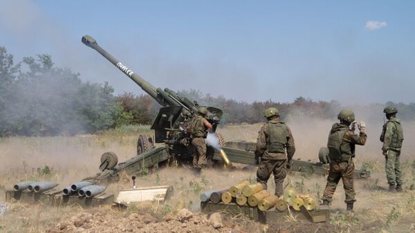 Artiljerijski odredi tokom specijalne vojne operacije Rusije u Ukrajini - Sputnik Srbija