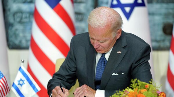 Predsednik SAD Džozef Bajden u Izraelu - Sputnik Srbija