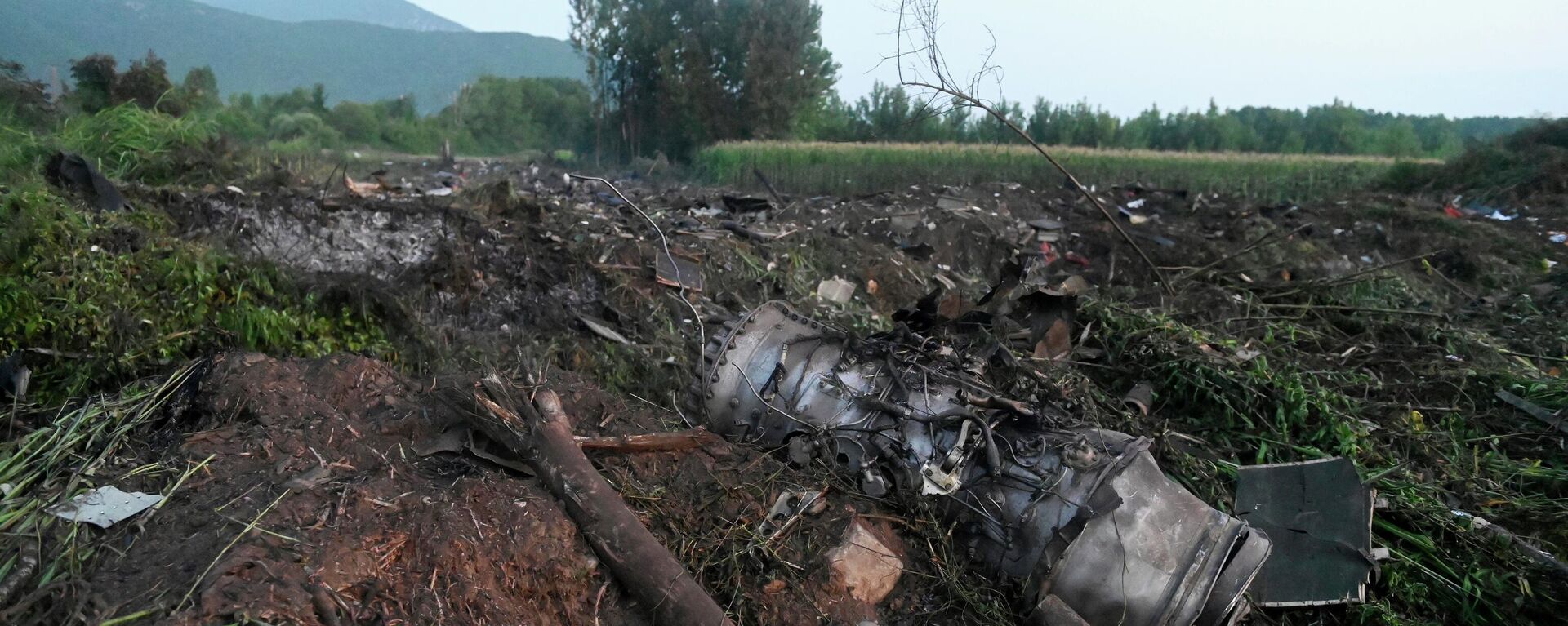 Остаци украјинског авиона који се срушио код Кавале - Sputnik Србија, 1920, 17.07.2022