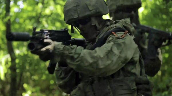 Pripadnici specijalnih snaga ruske vojske u zoni specijalne operacije u Ukrajini - Sputnik Srbija