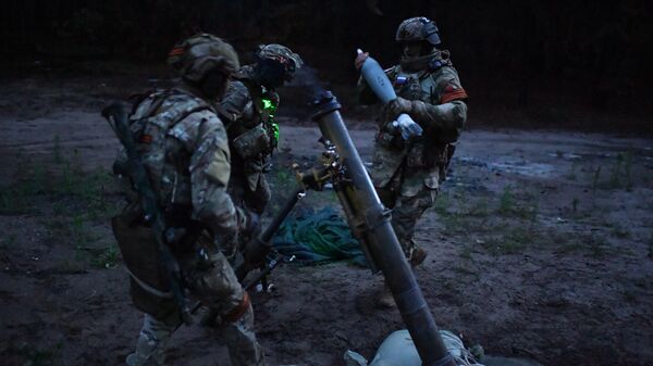 Припадници специјалних снага руске војске током специјалне војне операције у околини Харкова - Sputnik Србија