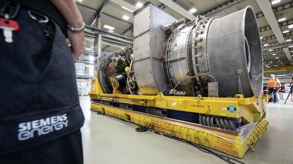 Турбина за гасовод Северни ток у компанији Сименс у Немачкој - Sputnik Србија