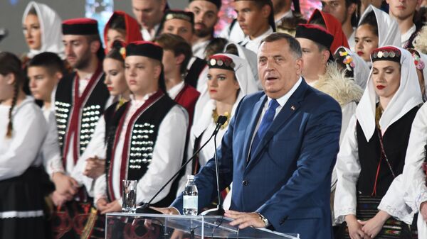 Milorad Dodik na Danu sećanja na stradale i prognane u akciji Oluja - Sputnik Srbija