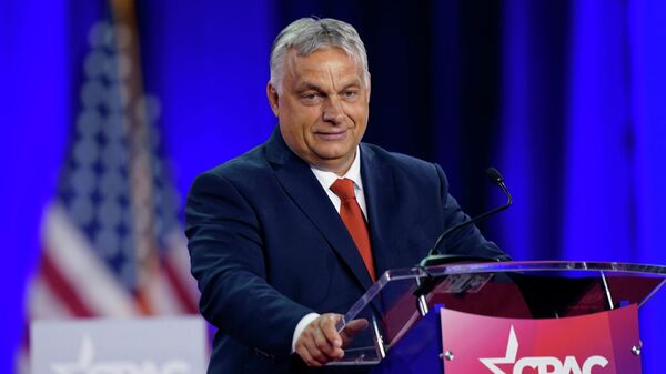 Мађарски премијер Виктор Орбан говори на Конференцији конзервативне политичке акције (ЦПАЦ) у Даласу - Sputnik Србија