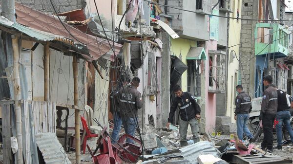 Mesto eksplozije u Ekvadoru nastalo tokom obračuna bandi - Sputnik Srbija