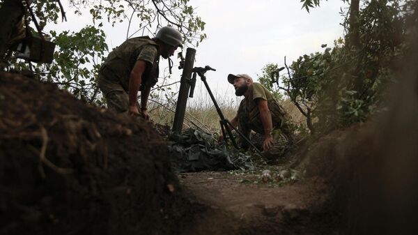 Ukrajinski vojnici na položajima - Sputnik Srbija