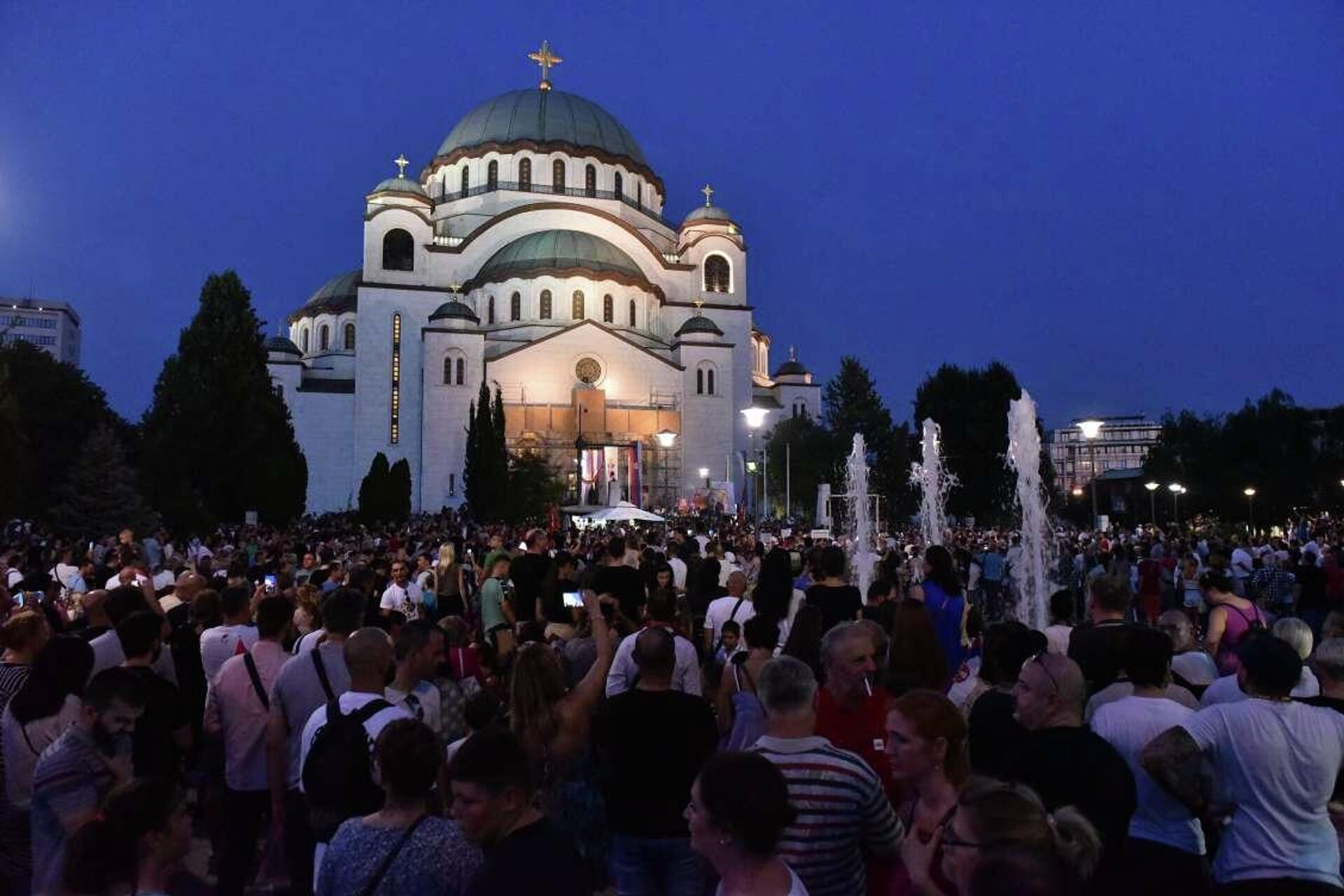 Protesti protiv održavanja Evroprajda u Beogradu - Sputnik Srbija, 1920, 28.08.2022