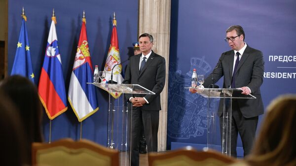 Borut Pahor i Aleksandar Vučić - Sputnik Srbija