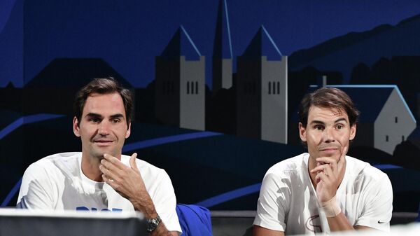 Rodžer Federer i Rafael Nadal - Sputnik Srbija