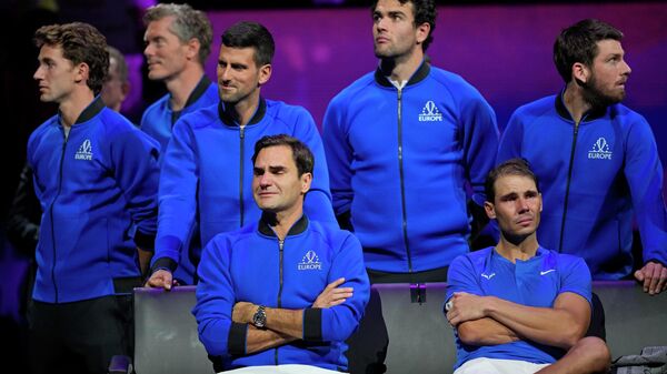 Rodžer Federer, Novak Đoković i Rafael Nadal - Sputnik Srbija