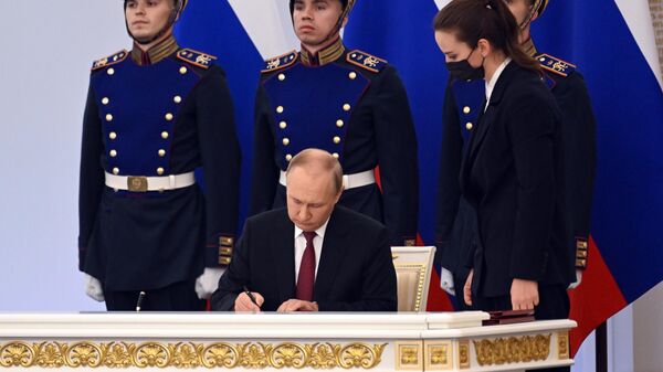 Председник Русије Владимир Путин у Кремљу - Sputnik Србија