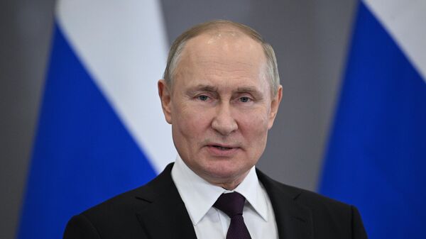 Predsednik Rusije Vladimir Putin u Kazahastanu - Sputnik Srbija