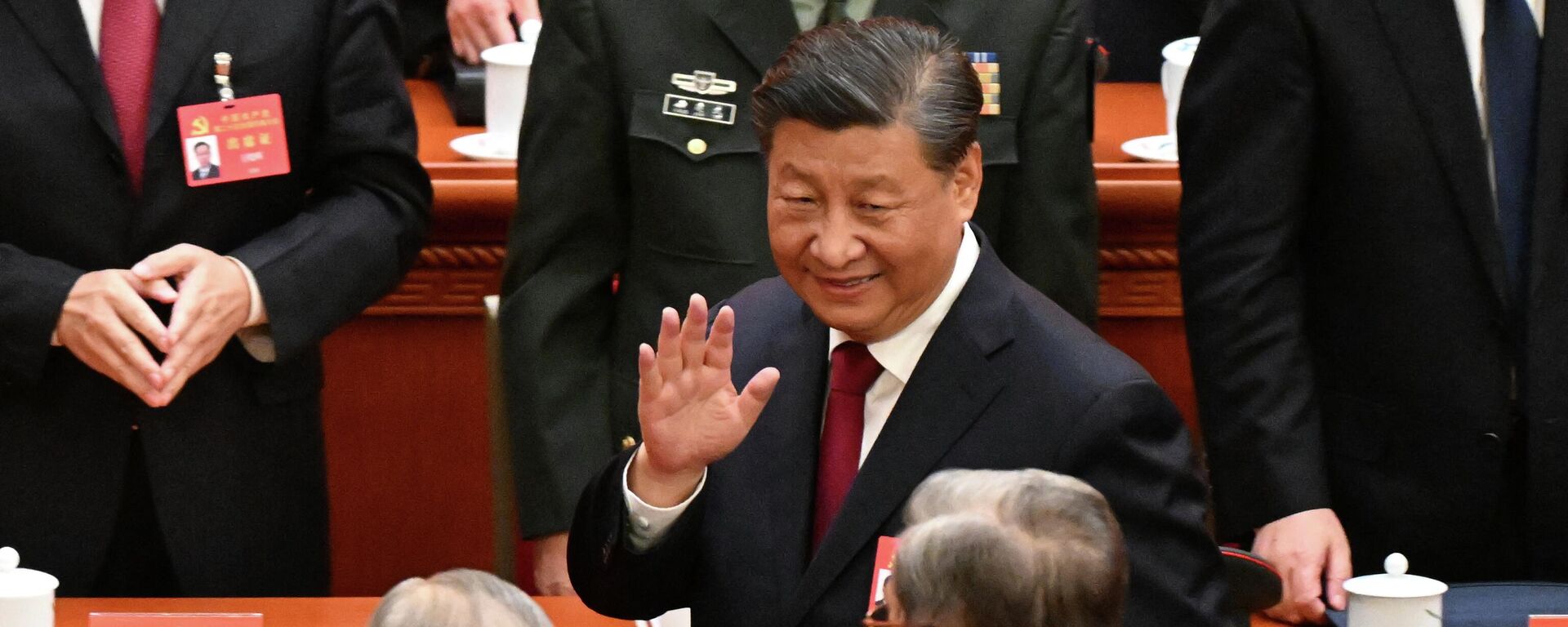 Kineski predsednik Si Đinping pozdravlja učesnike 20. kongresa Komunističke partije Kine (KPK). - Sputnik Srbija, 1920, 23.10.2022