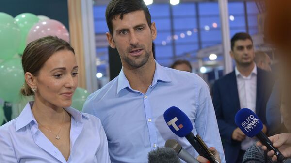 Новак Ђоковић са супругом Јеленом - Sputnik Србија
