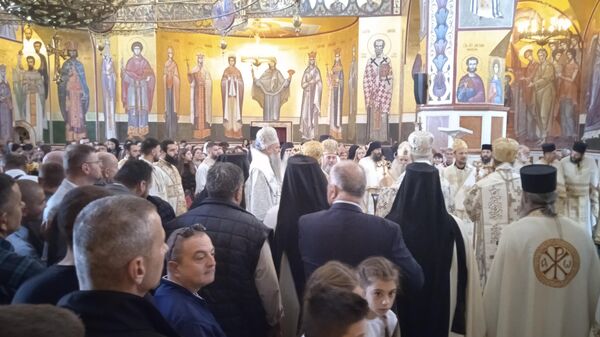 Liturgija u Hramu Hristovog vaskrsenja u Podgorici - Sputnik Srbija
