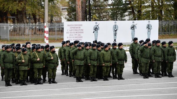 Mobilisani državljani Rusije na pripremama u Sverdlovskoj oblasti - Sputnik Srbija