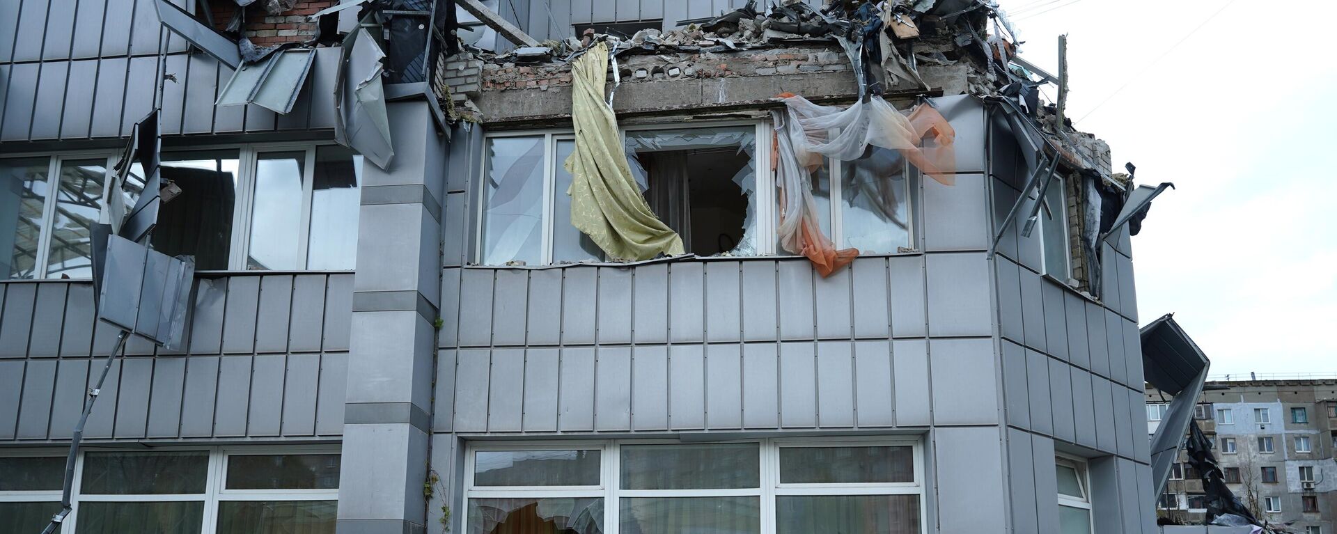 Hotel u Alčevsku koji su ukrajinske snage granatirale sistemom Himars - Sputnik Srbija, 1920, 28.01.2023