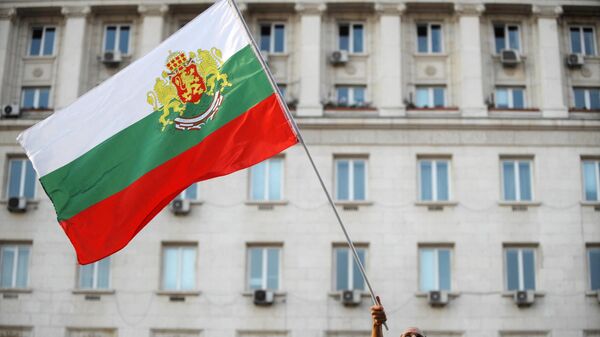 Bugarska zastava ispred zgrade vlade u Sofiji - Sputnik Srbija