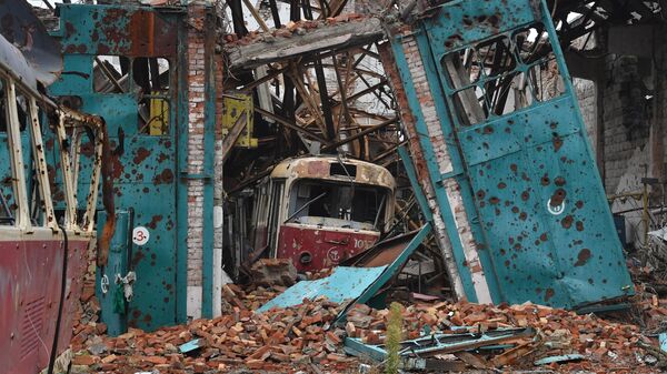 Уништени трамвајски депо у Маријупољу - Sputnik Србија