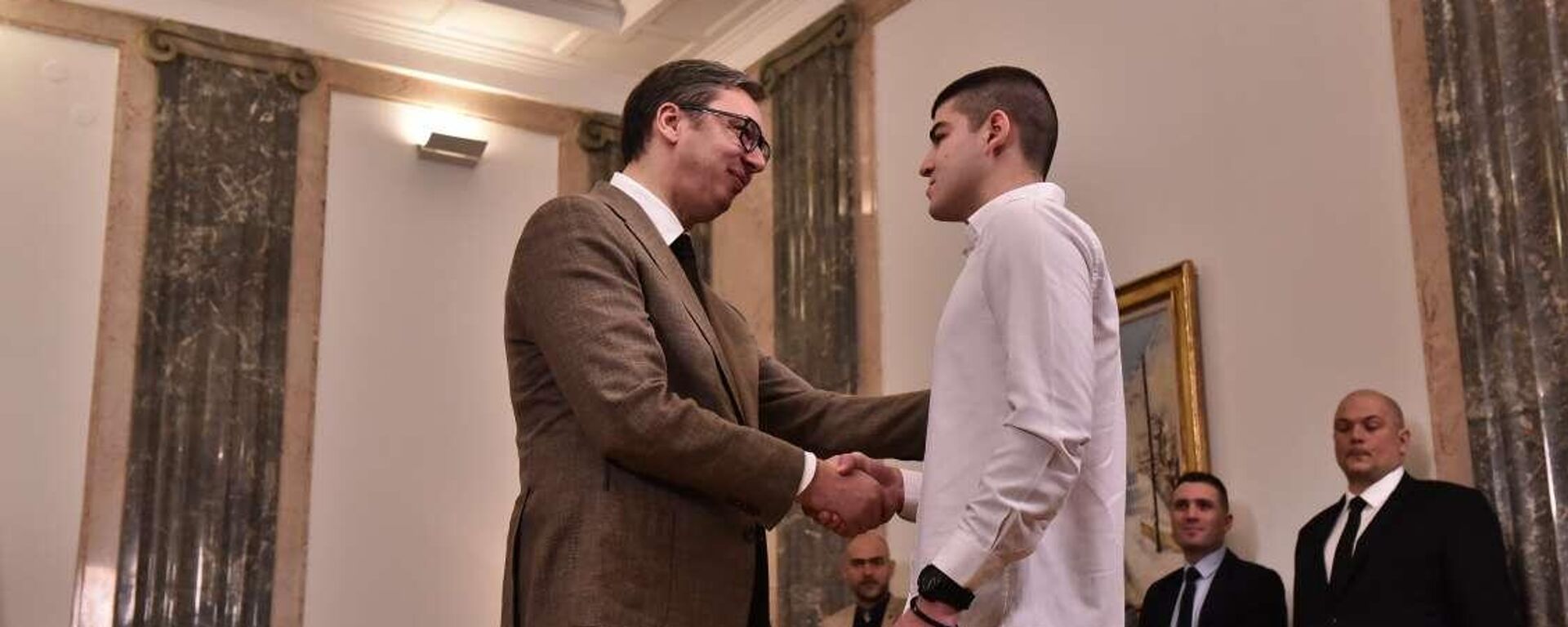 Predsednik Srbije Aleksandar Vučić primio je danas u Beogradu Nikolu Nedeljkovića Predsednik Srbije Aleksandar Vučić primio je danas u Beogradu Nikolu Nedeljkovića - Sputnik Srbija, 1920, 30.12.2022