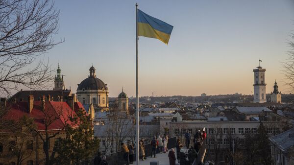 Ukrajinska zastava u Lavovu - Sputnik Srbija