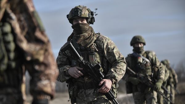 Руски војници у зони специјалне војне операције  - Sputnik Србија