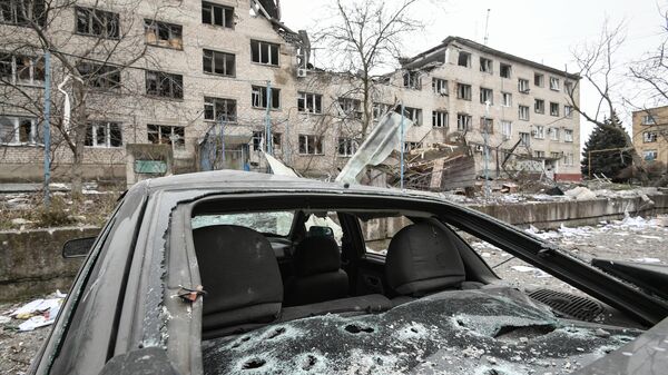 Posledice ukrajinskog granatiranja grada Vasiljevka u Zaporoškoj oblasti - Sputnik Srbija