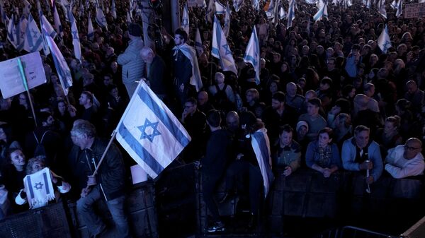 Protest protiv izraelske vlade u Tel Avivu - Sputnik Srbija