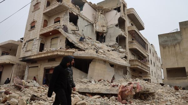 Разрушения после землетрясения в сирийской Сармаде   - Sputnik Србија