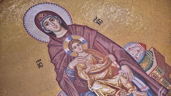 Један од мозаика у храму Светог Саве - Sputnik Србија