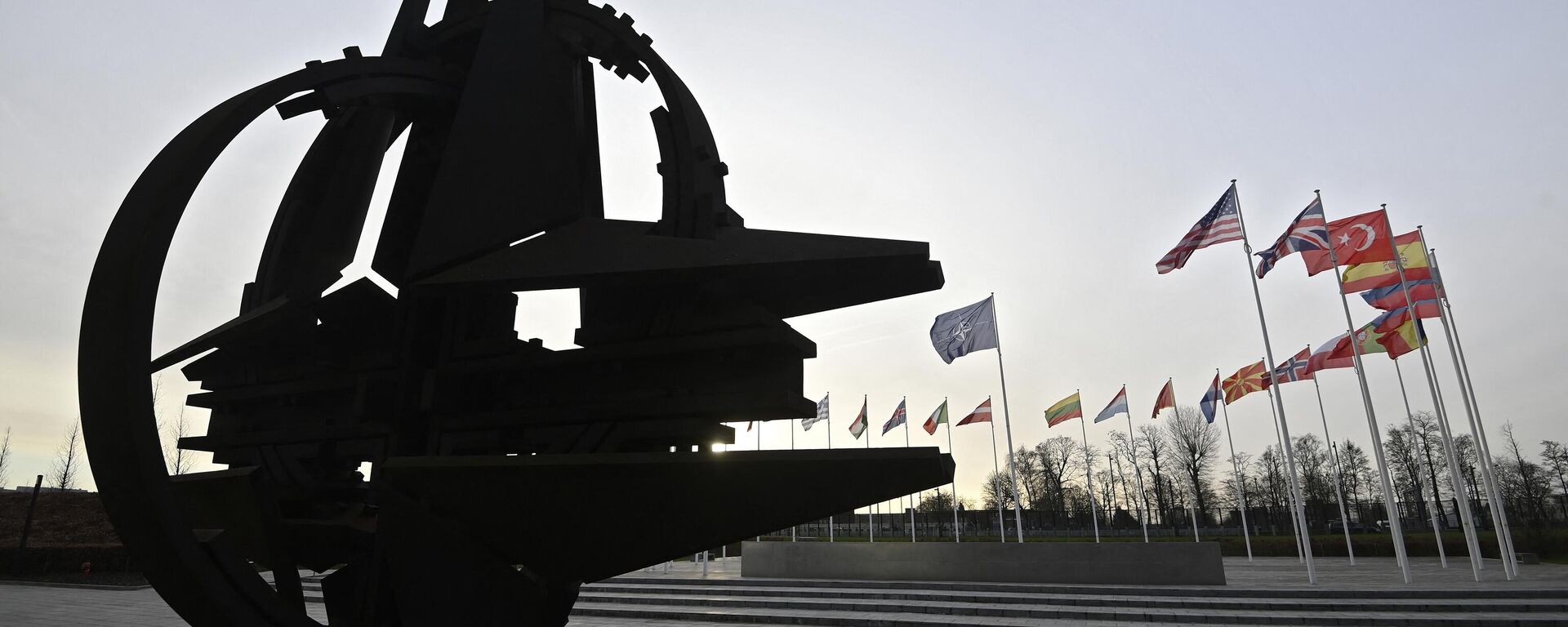 Заставе чланица НАТО-а испред седишта Алијансе у Бриселу - Sputnik Србија, 1920, 21.03.2023