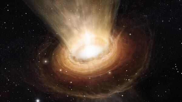 Уметнички утисак супермасивне црне рупе  - Sputnik Србија