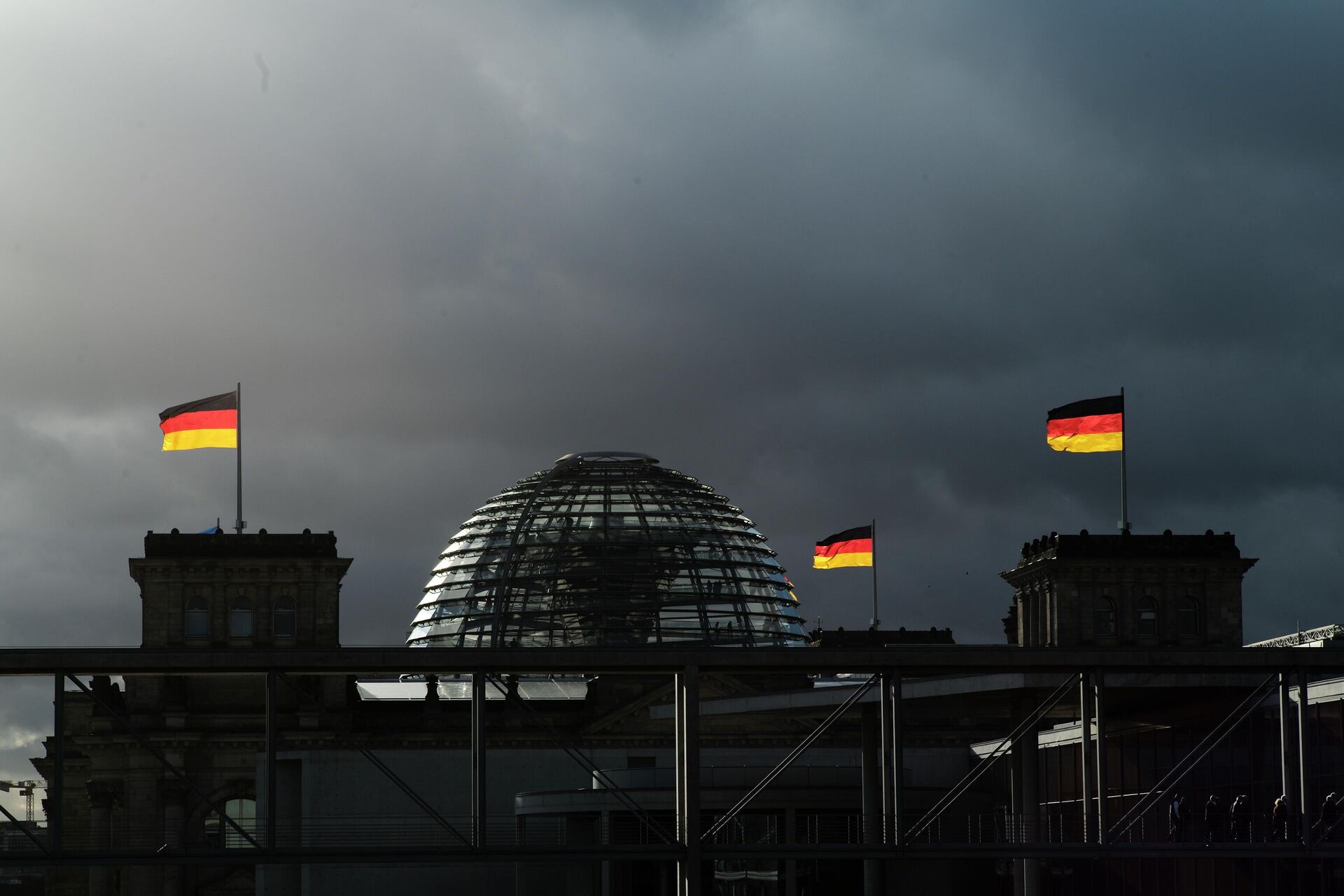 Флаги на здании Бундестага в Берлине, Германия - Sputnik Србија, 1920, 15.06.2023