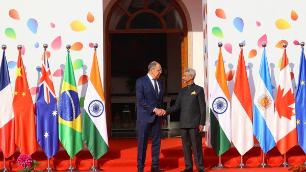 Lavrov na ministarskom sastanku G20 u Indiji - Sputnik Srbija