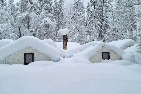 Zbog obilnih snežnih padavina zatvoren je Nacionalni park Josemiti. - Sputnik Srbija