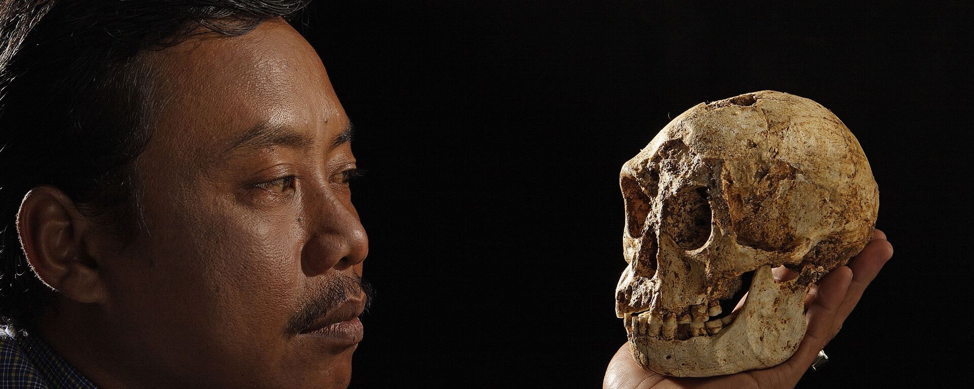 Карликовый череп найденный на острове Флорес в Индонезии - Sputnik Србија, 1920, 12.03.2023