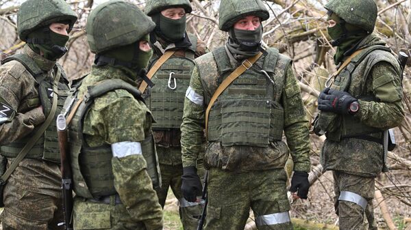 Руски војници у зони специјалне војне операције у Украјини - Sputnik Србија
