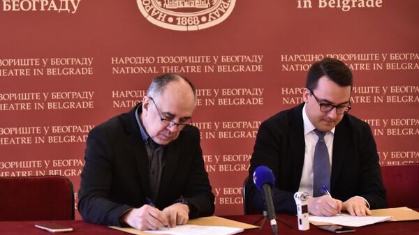 Директори националних театара Србије и Русије потписали споразум о сарадњи - Sputnik Србија