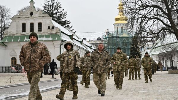 Ukrajinski vojnici u Kijevsko-pečerskoj lavri u Kijevu - Sputnik Srbija