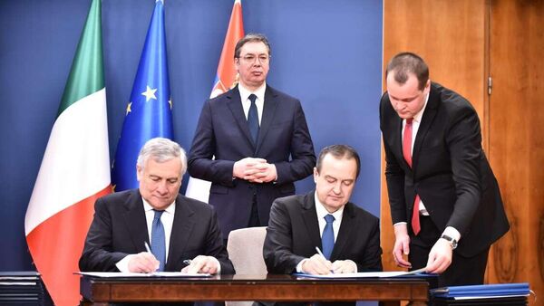 Potpisivanje Memoranduma između Srbije i Italije - Sputnik Srbija
