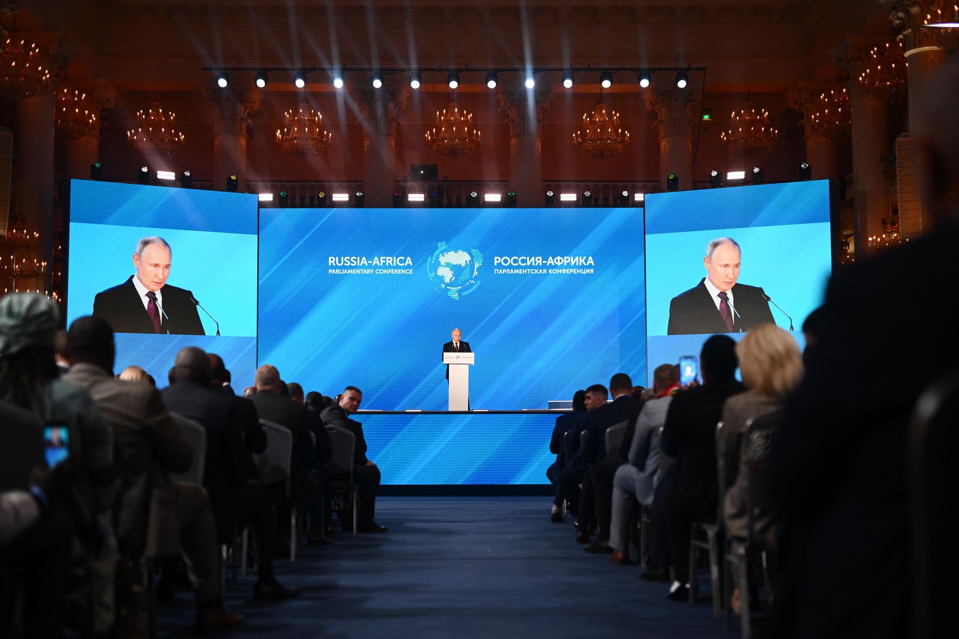 Predsednik Rusije Vladimir Putin na forumu Rusija - Afrika u Moskvi, 20 marta 2023. - Sputnik Srbija, 1920, 23.03.2023