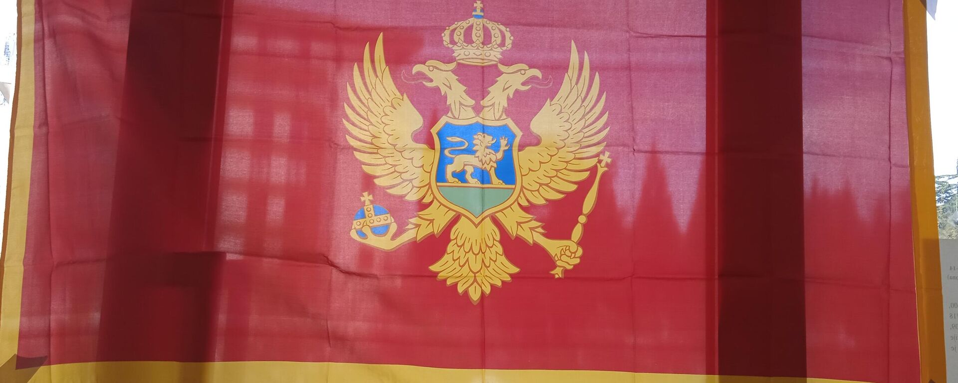 Црногорска застава на бирачком месту у Подгорици - Sputnik Србија, 1920, 24.10.2023