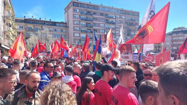 Protest u Prištini zbog suđenja vođama tzv. OVK u Hagu - Sputnik Srbija