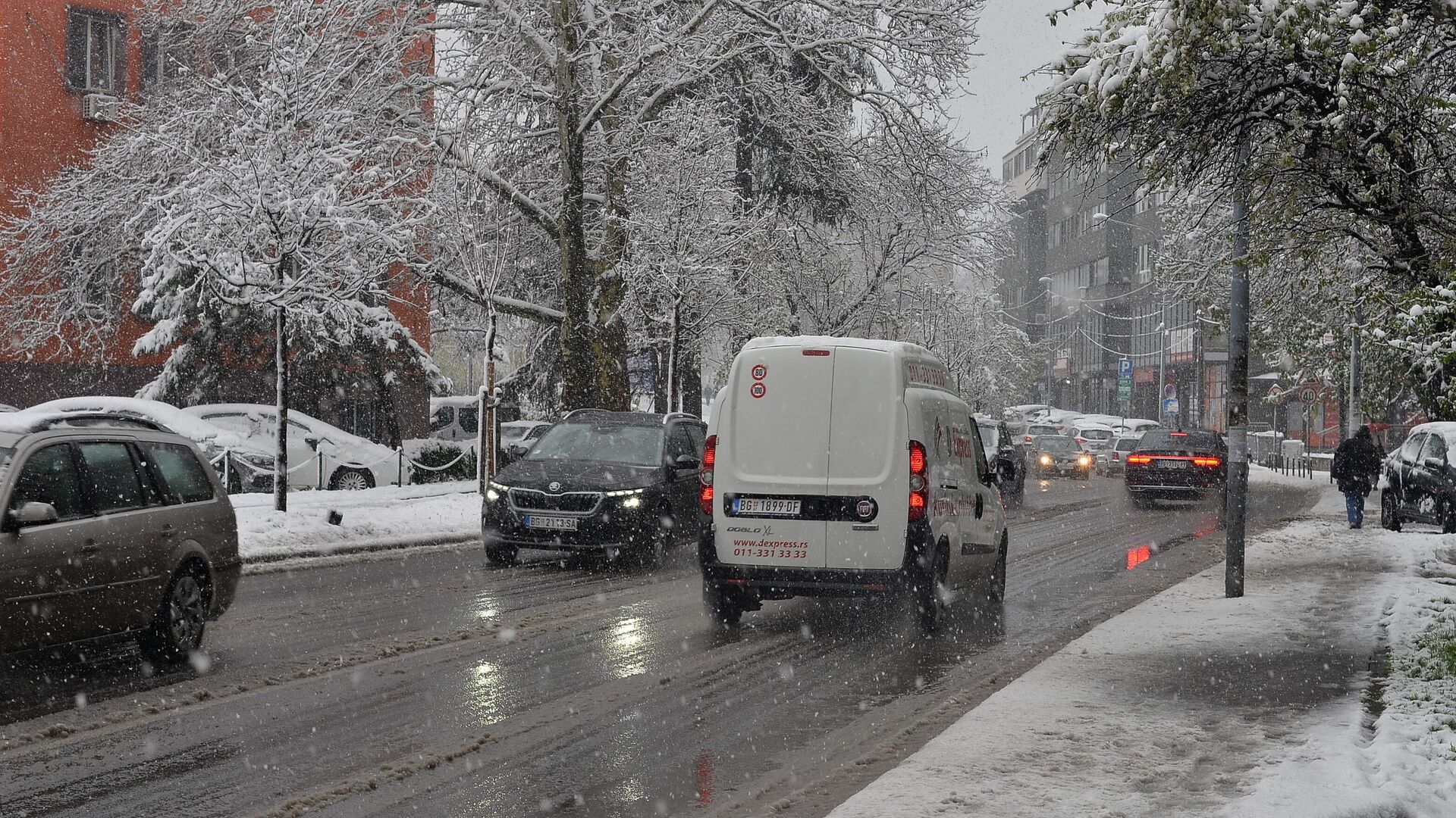 Ulica pod snegom - Sputnik Srbija, 1920, 09.01.2024