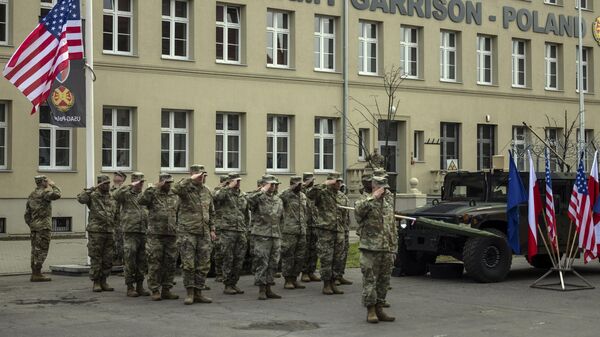 Američki vojnici u vojnoj bazi u Poljskoj - Sputnik Srbija