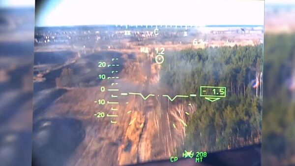 Руски хеликоптери Ка-52 ВКС РФ уништили конвој технике украјинске војске - Sputnik Србија