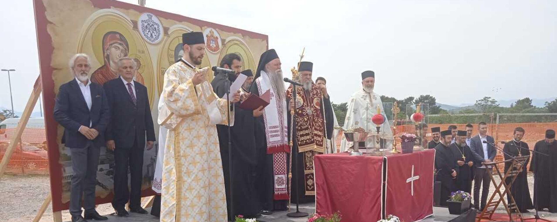 Osveštani temelji na izgradnji Pravoslavne gimnazije Sveti Sava i crkve u Podgorici - Sputnik Srbija, 1920, 08.05.2023