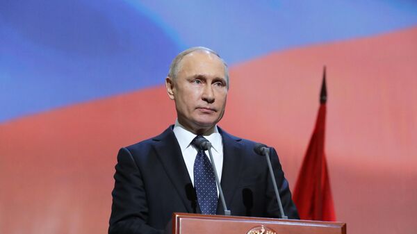 Predsednik Rusije Vladimir Putin, Dan pobede - Sputnik Srbija